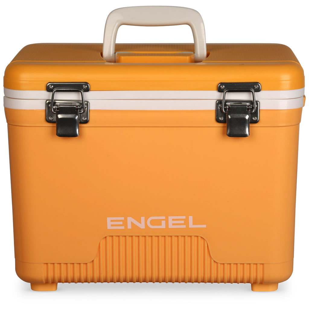 Engel 30 Quart Dry Box/Cooler with Rod Holders - Orange