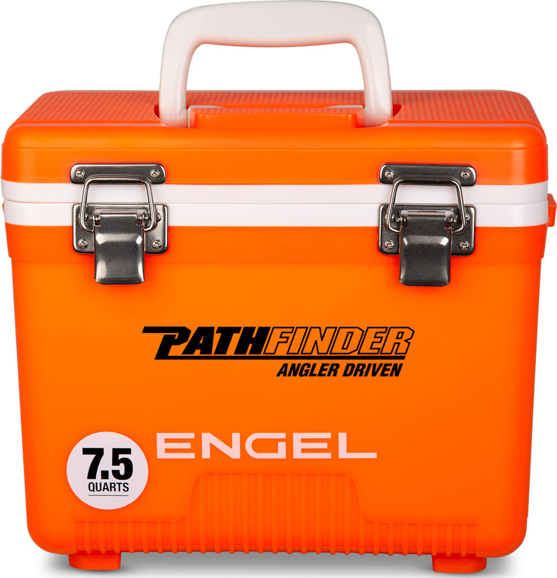 Engel Coolers leak-proof orange cooler.