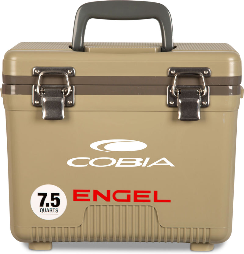 Leak-proof MBG Engel 7.5 Quart Drybox/Cooler for outdoor adventures.