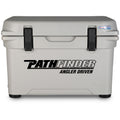 A Engel 25 High Performance Hard Cooler and Ice Box with the word pathfinder on it.