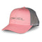 A pink, adjustable Engel Snap Back Trucker Cap with the word Engel on it.