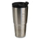 A Engel 30oz Stainless Steel Vacuum Insulated Tumbler with a black lid.