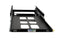 A black tray with two holes on it, equipped with Engel Coolers Accuride locking slide tracks for the Tembo Tusk Front Pull Fridge-Freezer Slides.