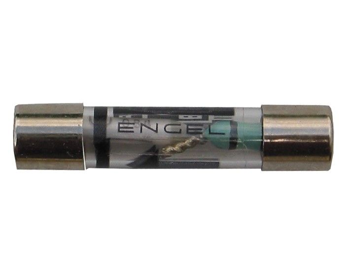 A glass tube with the word "Engel Coolers Thermal Fuse" on it.