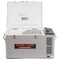 A grey Engel Coolers MT60 Combination Top Opening 12/24V DC - 110/120V AC fridge-freezer with a lid open.