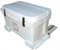 A white Engel Coolers with Cooler Slides on a white background.