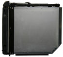 A Engel Coolers metal panel with a black cover on it, designed for RV kitchens as a refrigerator/freezer.
