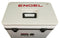 A white Engel Cooler Cushion for 30 Quart Drybox or Live Bait Cooler with the word "Engel" on it.
