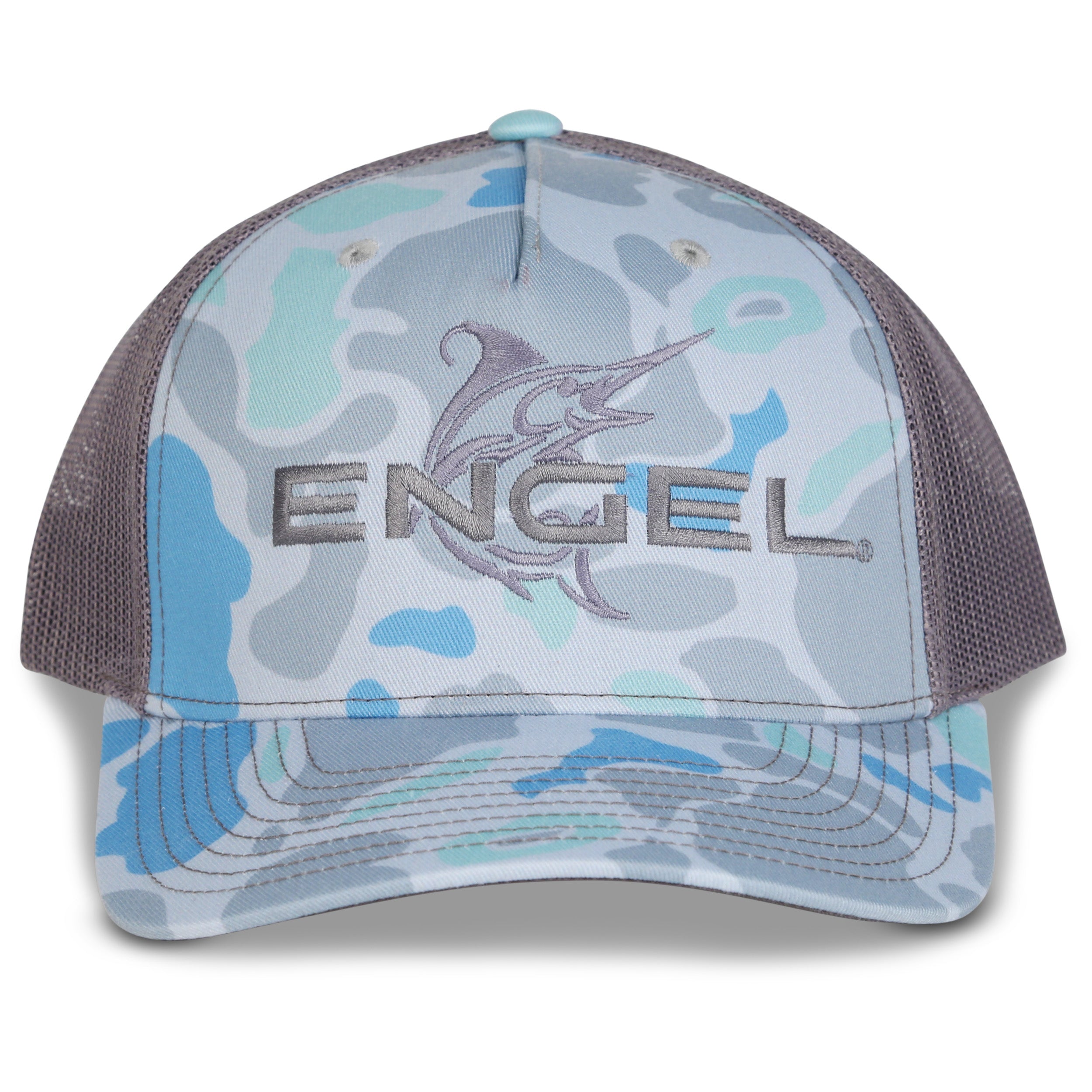 Engel Saltwater Camo Charcoal 112 Trucker Cap by Richardson