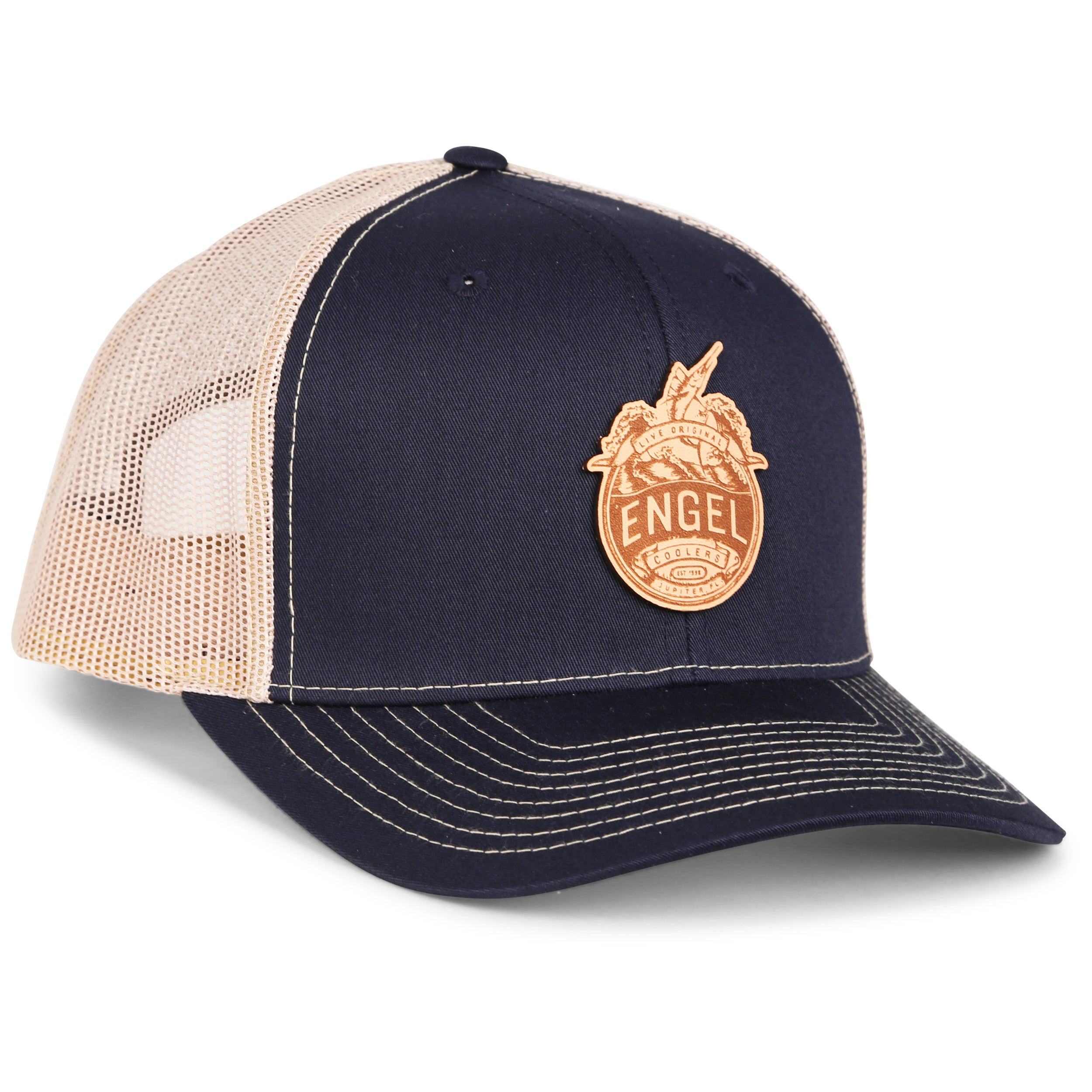 Engel Columbia Navy & Khaki 112 Trucker Cap by Richardson®