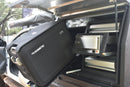 Portable ENGEL Slide Adapter Plate (For Dometic® & ARB®) installed in a vehicle for outdoor activities.