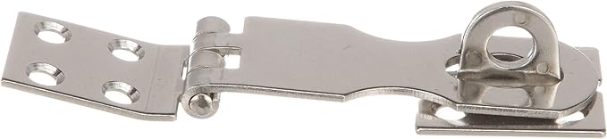The Engel Coolers Locking Hasp 1 is a stainless steel latch with a hinged plate and multiple screw holes, perfect for securing your MHD13F-DM fridge-freezer.