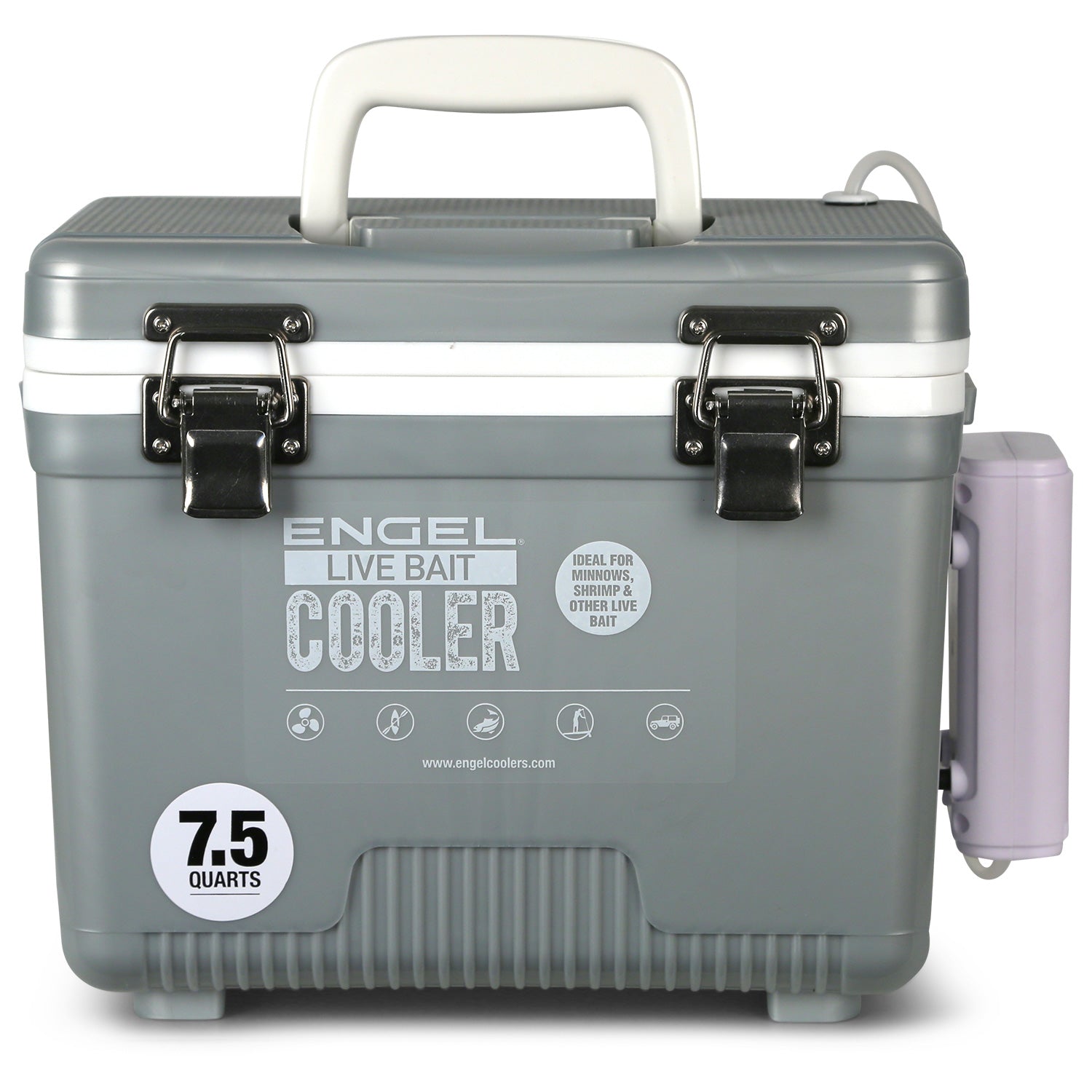 Engel 7.5Qt Live Bait Pro Cooler with Lithium-Ion Rechargeable Aerator