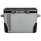 A gray Engel Coolers Engel MR040 Top Opening 12/24V DC - 110/120V AC Fridge-Freezer with black trim and ventilation holes on the left side, designed to be corrosion-resistant for demanding marine applications.