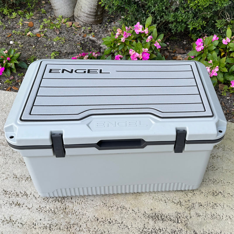 UL60 SeaDek Non-Slip Marine Cooler Topper Teak by Engel Coolers