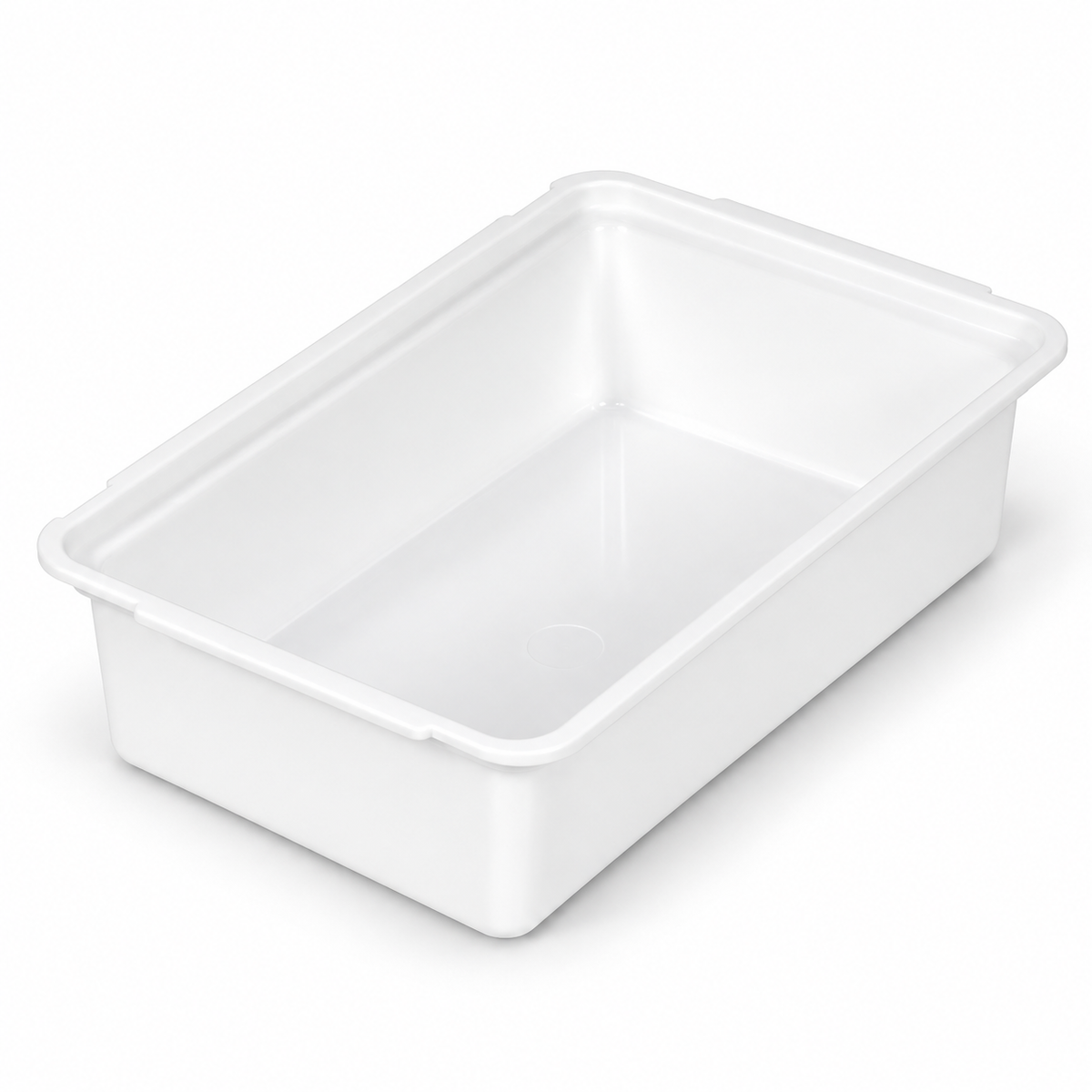 Rectangular white plastic Drybox Hanging Accessory Tray for Engel coolers.