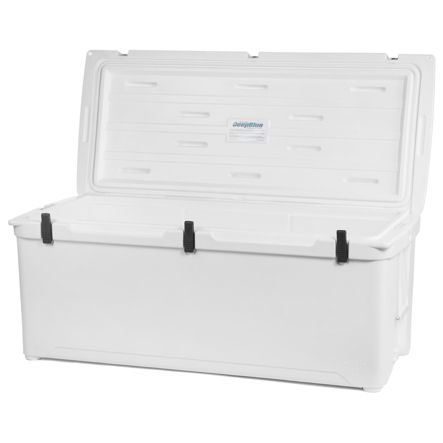 A high-performance Engel 240 Hard Cooler and Ice Box from Engel Coolers on a white background.