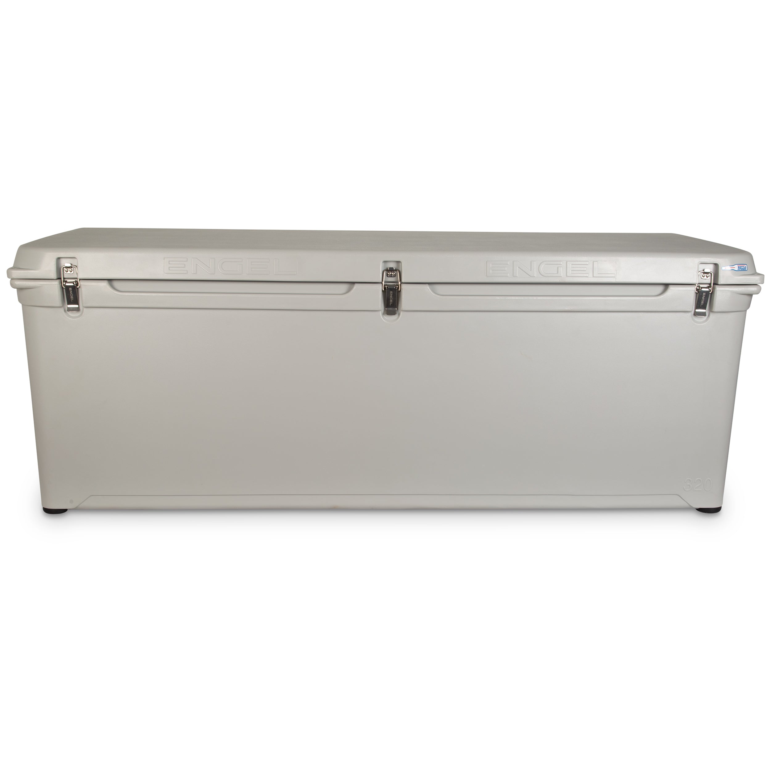 A white Engel Coolers 320 High Performance Hard Cooler and Ice Box on a white background.