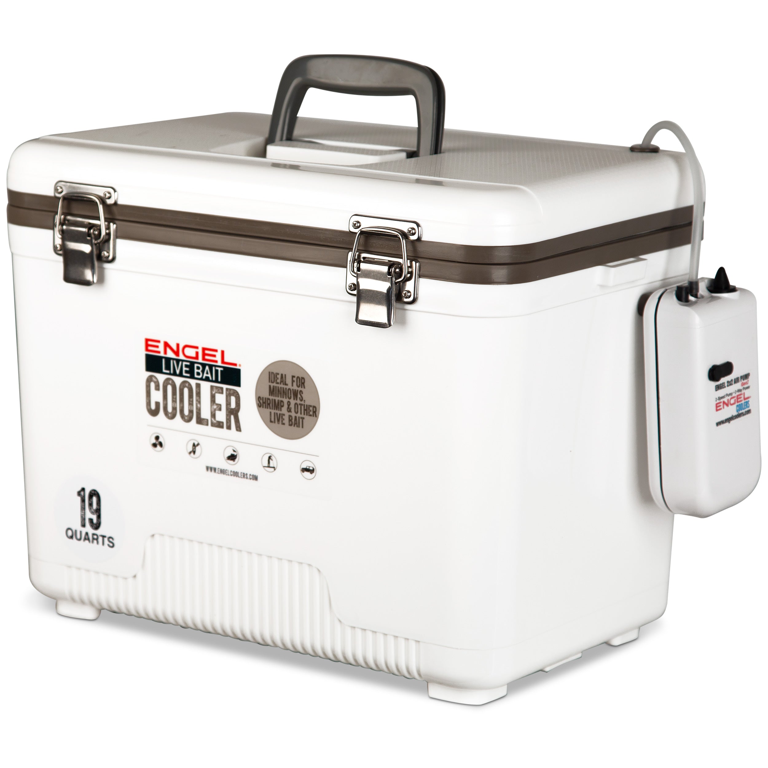温室・飼育ケース APOLLO Engel 19Qt Live Bait Pro Cooler with 2nd Gen 2-Speed Portable Aerator
