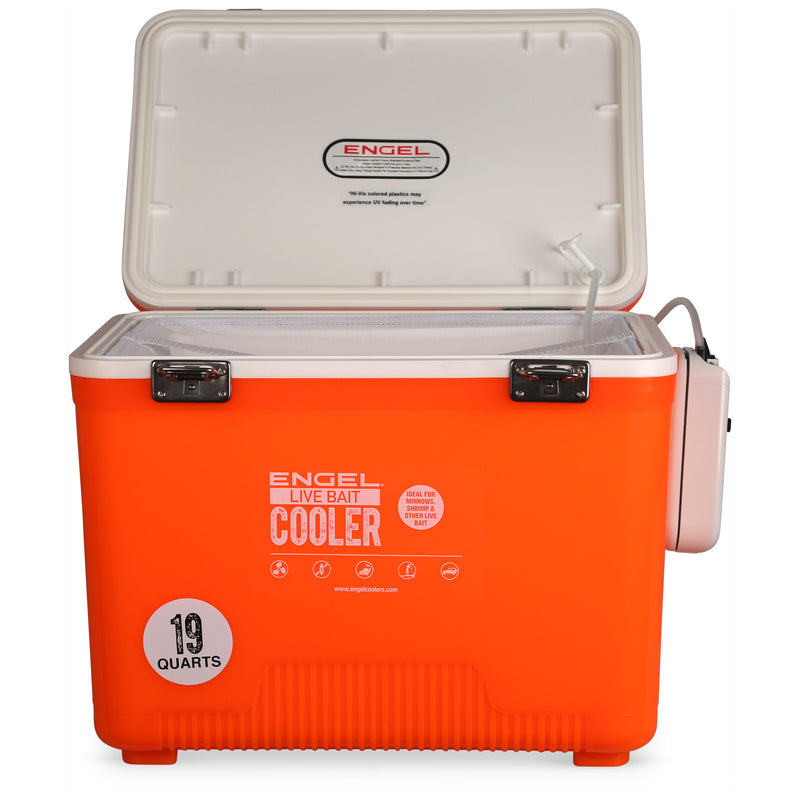 Engel 19qt Live Bait Cooler Box with 2nd Gen 2-Speed Portable