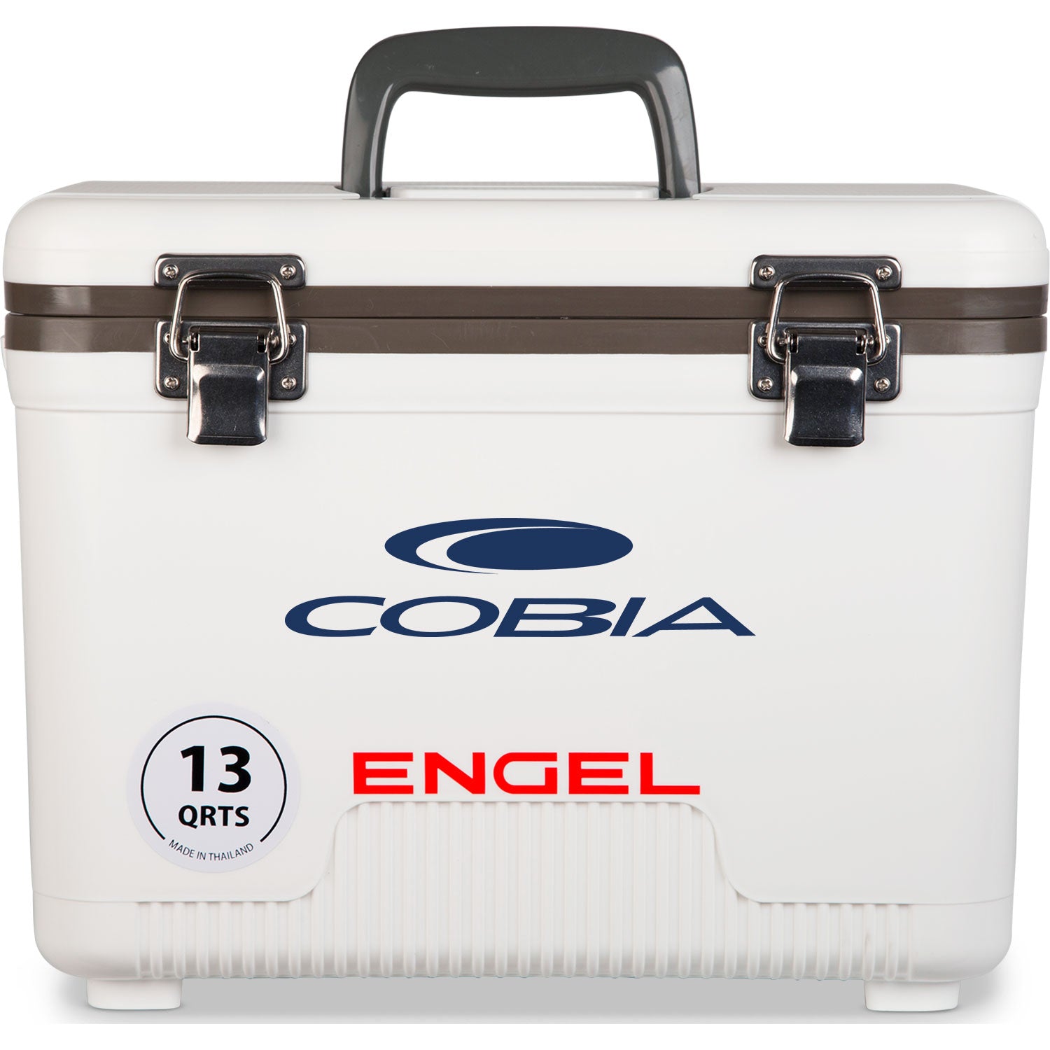 A leak-proof Engel 13 Quart Drybox/Cooler - MBG on a white background.