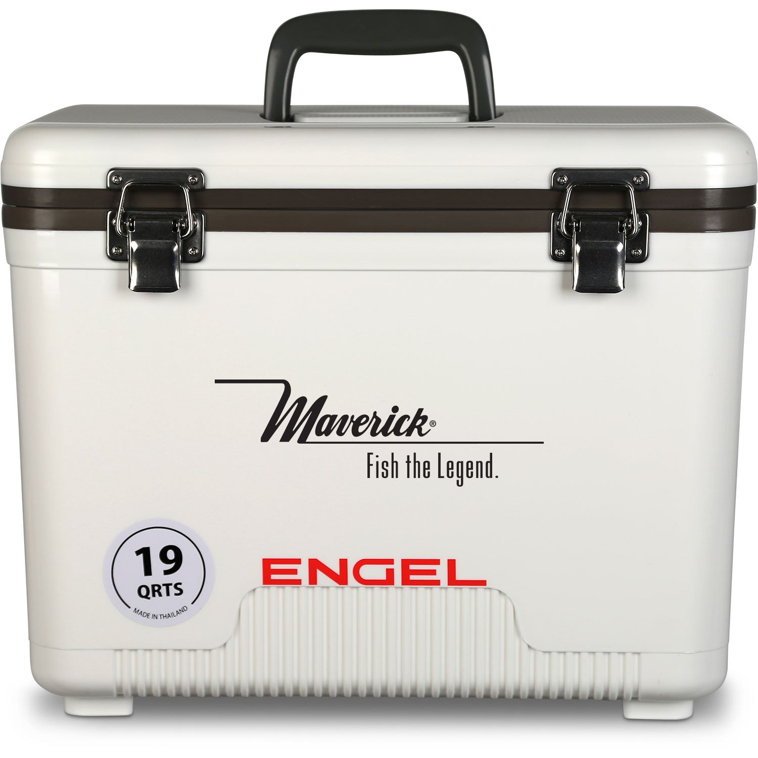 A leak-proof cooler with the Engel 19 Quart Drybox/Cooler - MBG on it, perfect for any outdoor adventure.