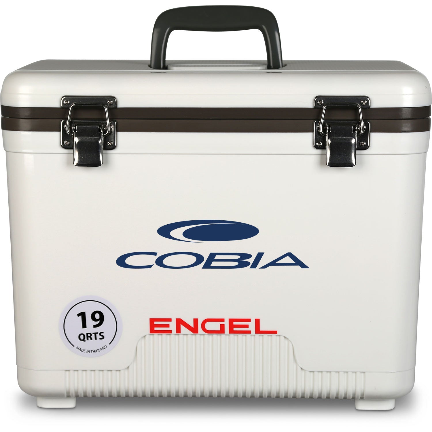 A leak-proof Engel 19 Quart Drybox/Cooler - MBG on a white background.