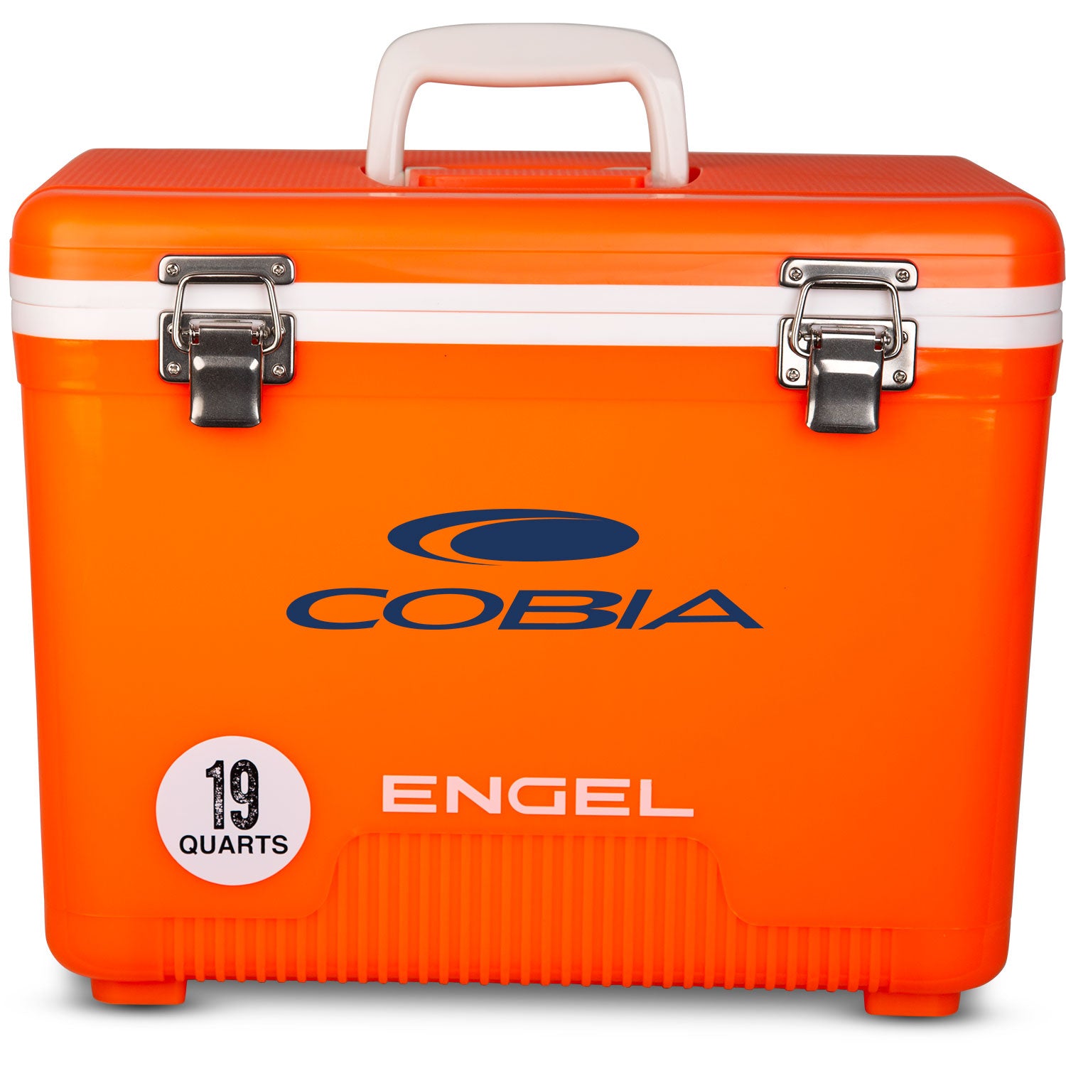 A leak-proof Engel 19 Quart Drybox/Cooler - MBG on a white background.