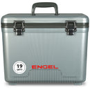 The Engel Coolers Engel 19 Quart Drybox/Cooler, designed for outdoors, is shown on a white background.