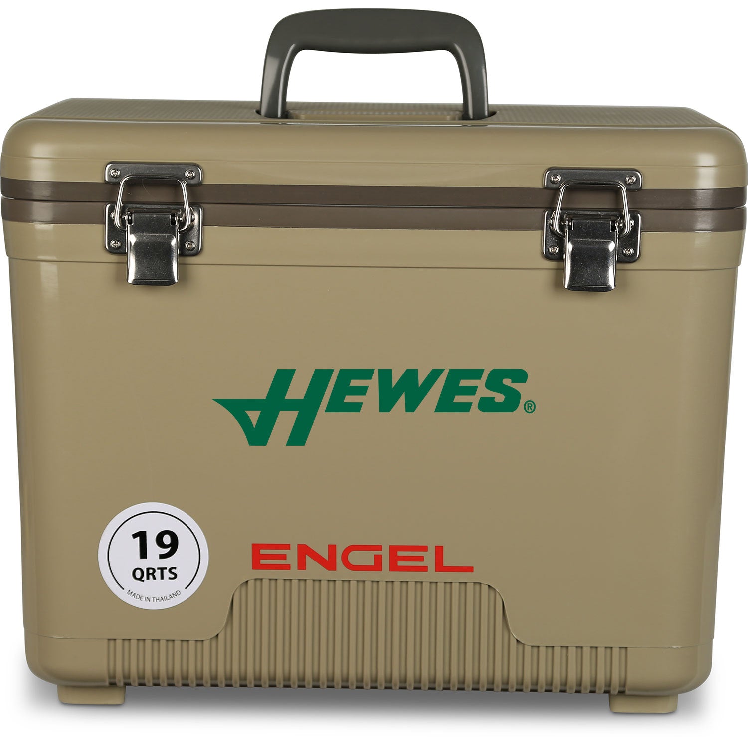 A leak-proof Engel 19 Quart Drybox/Cooler - MBG on a white background.