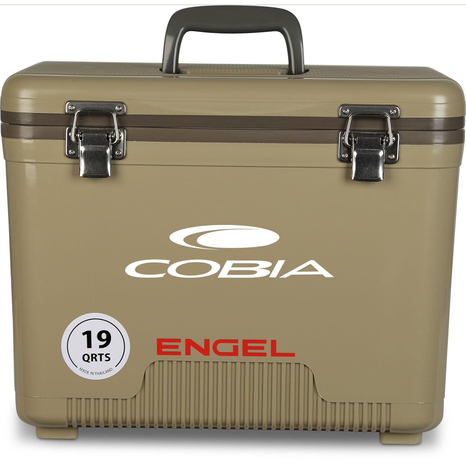 The leak-proof Engel 19 Quart Drybox/Cooler - MBG is shown on a white background.