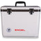 A white Engel Coolers 30 Quart Drybox/Cooler, perfect for any outdoor adventure.